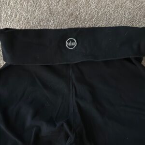 SOLOW Black High Waisted Flared Leggings